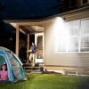 Solar Wall Light Outdoor 30 COB Beads PIR Motion Sensor Remote Control Wireless Lamps IP65 Waterproof Lighting For Garage Front Door Garden Pathway