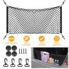 Trunk Cargo Net Stretchable Universal Elastic Truck Net Rear Seat Trunk Storage Organizer Net with Fasteners and Hardware Flexible Nylon Car Storage M
