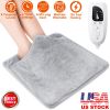 Electric Foot Warmer Heater Fast Heating Pad Cushion Mat Machine Washable with 6 Temperature Settings 4 Timer Modes