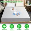 Queen Size Waterproof Mattress Protector Breathable Soft Cotton Mattress Pad Cover With Elastic Deep Pocket Up To 11in Noiseless Machine Washable Bedd