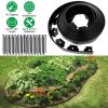 No-dig Landscape Edging Kit 32.8FT Plastic Garden Border with 30 Stakes 2In Tall Border Edging for Garden Lawn Yard Flower Beds