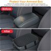 Car Armrest Pad Cover PU Leather Auto Center Console Seat Box Cover Protector Car Accessories Armrest Cushion Pad Fit For Vehicle SUV Truck Car