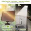 Solar Wall Lights 120 LEDs Flood Lights Outdoor 120° Motion Sensor Lamps 180°Illumination IP65 Waterproof w/ 15.5ft Charging Cable for Garage Garden F