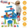 Kid Sand Water Table Toddler Water Activity Table Rain Showers Play Table Toy for 3-6 Years Old Sensory Exercise Friendship Building
