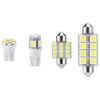 14Pcs T10 31mm 41mm Festoon LED Light Bulb Interior Dome Map LED Lights License Plate Trunk Side Positioning Lights 6000K White