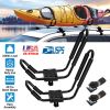 Title: 1 Pair Universal J-Bar Kayak Carrier 220LBS Load Heavy Duty Canoe Car Top Mount Carrier Roof Rack w/ 2Pcs Tie Down Straps