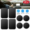 8Pcs Universal Metal Plates with Strong Adhesive 4Pcs Round and 4Pcs Rectangle Metal Plates for Magnetic Car Mount Phone Holder