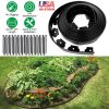 No-dig Landscape Edging Kit 32.8FT Plastic Garden Border with 30 Stakes 2In Tall Border Edging for Garden Lawn Yard Flower Beds