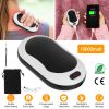 Portable Hand Warmer 10000mAh Power Bank Rechargeable Pocket Warmer Double-Sided Heating with Flashlight 3 Temperature Adjustment