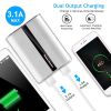 PowerMaster 12000mAh Portable Charger with Dual USB Ports 3.1A Output Power Bank    Ultra-Compact External Battery Pack Fast Charging for IOS Phone Sa