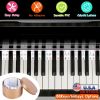 88-Key Piano Keyboard Stickers Removable Piano Key Labels PVC Piano Notes Guide without Glue for Beginners Kids