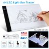 A4 LED Light Box Tracer Dimmable Brightness LED Artcraft Tracing Light Pad Ultra-Thin USB Powered Portable Light Box for Artists Drawing Sketching Ani