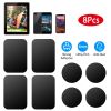 8Pcs Universal Metal Plates with Strong Adhesive 4Pcs Round and 4Pcs Rectangle Metal Plates for Magnetic Car Mount Phone Holder