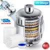 20 Stage Shower Filter for Hard Water Water Softener Shower Head Filter with 2 Replaceable Cartridges for Removing Chlorine and Harmful Substance