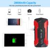Car Jump Starter Booster 800A Peak 28000mAh 12V Battery Charger (Up to 6.0L Gas or 3.0L Diesel Engine) w/ LCD Screen 4 Modes LED Flashlight