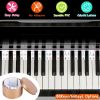 88-Key Piano Keyboard Stickers Removable Piano Key Labels PVC Piano Notes Guide without Glue for Beginners Kids