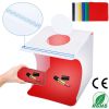 Mini Photo Studio Box Photography Shooting Light Tent Kit Foldable LED Light Box Kit W/ 6 Color Backdrops 20LED Beads