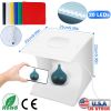 Mini Photo Studio Box Photography Shooting Light Tent Kit Foldable LED Light Box Kit W/ 6 Color Backdrops 20LED Beads
