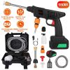 Cordless Pressure Washer Portable Electric Power Washer High Pressure Water Sprayer 363PSI Car Washer Cleaner with 12000mAh 48V Rechargeable Battery a