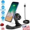 4 In 1 Magnetic Wireless Charging Station Dock Charger 15W Foldable Fast Charging Stand Fit for iPhone 13 12 Pro Pro Max Mini iWatch 7 6 5 4 3 2 1 Air
