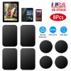 8Pcs Universal Metal Plates with Strong Adhesive 4Pcs Round and 4Pcs Rectangle Metal Plates for Magnetic Car Mount Phone Holder