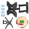 Fixed TV Wall Mount Bracket for 14-60in LED/LCD/PLASMA Flat TV VESA 400x400mm -8°~+5° Tilt ±90° Swivel