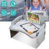 Kids Travel Tray Toddler Car Seat Lap Tray Kids Road Trip Table Tray for Car Truck SUV Airplane Stroller Picnic Restaurant Camping Eating Drawing Tabl