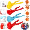 4Pcs Snowball Makers Set Clip Snow Molds Toys Beach Sand Toy with Handle for Snow Fight Winter Activities