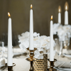 Bolsius Unscented White Taper Candles 10 Inch 60 Pack Wedding Home Décor