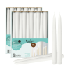 Bolsius Unscented White Taper Candles 10 Inch 60 Pack Wedding Home Décor