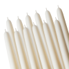 Rambue 10" Ivory Taper Candles, 8 Pack Unscented Ivory Candlesticks for Weddings and Home Decor, 8h Burn Time