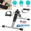Foldable Exercise Bike Pedal Fitness Exerciser Cycle Bike w/ LCD Display Mini Pedal Exerciser for Leg Arm Physical Therapy Home Office Gym