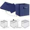 iMounTEK 4 Pack Foldable Storage Cube Bins Cloths Closet Space Organizer Basket Shelves Box for Clothes Toys Books Cabinet
