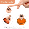 Plutput Stainless Steel Candle Wick Trimmer Snuffer Fire Extinguisher Bell Candle Accessories Rose Gold