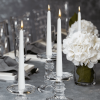 Bolsius White Taper Candles 10 Inch- 100 Pack Burn Time 7 Hr Home Décor Church Candles