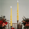 XINAOBAOLUO 9.3 inch beeswax Taper Candles Scented Candles Smokeless Candle Sticks Twisted Candles Pack of 2