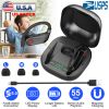 True Wireless Earbuds TWS Stereo Earphones In-Ear Wireless V5.0 Headsets with LED Display Magnetic Charging Case Built-in Mic with Deep Bass IPX5 Wate