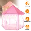Kids Play Tents Princess for Girls Princess Castle Children Playhouse Indoor Outdoor Use w/ Carry Case