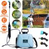 5L/1.3Gallon Electric Plant Sprayer Telescopic Rechargeable Garden Sprayer Automatic Handheld Sprayer with 3 Spray Spouts Shoulder Strap for Cleaning