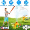 2 In 1 Snail Water Sprinkler Baseball Toy With 2 Sprinkler Nozzles 360° Rotating Spray Baseball Sprinkler Summer Water Toy For 4-8Years Old Boys Girls