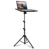 Projector Tripod Stand Folding Laptop Stand w/ Height Tilt Adjustment Portable DJ Equipment Holder Mount Elevator For Stage Studio Home Office
