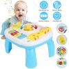 Toddler Musical Learning Table Educational Baby Toys Musical Activity Table Learning Center for 6+ Months Boys Girls Gift