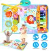 Baby Musical Mat With 55 Music Sounds Toddler Toys Floor Piano Keyboard Mat Drum Mat Carpet Educational Musical Learning Toy Infant Music Toy for 1 2