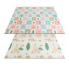 5.9x6.5FT Foldable Baby Play Mat Extra Large Waterproof Activity Playmat For Floor With Carrying Bag Reversible Foam Baby Mat For Babies Toddlers Infa