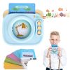 Spanish & English Talking Flash Cards 224 Sight Words Bilingual Flash Cards Rechargeable Card Early Education Device Educational Toy for Boys Girls Ag