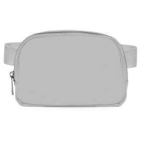 Sport Fanny Pack Unisex Waist Pouch Belt Bag Purse Chest Bag for Outdoor Sport Travel Beach Concerts Travel 20.86in-35.03in Waist Circumference with A (Option: BeltBag Grey)
