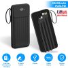 PD22.5W Fast Charger 20000mAh Fast Charging Power Bank Portable Charger with 4 Inbuilt Cables Digital Display Handle Fit For IOSPhone 15/14 Android An