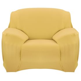 Sofa Cover Printed Stretch Sofa Furniture Cover Soft Sofa Slipcover Polyester Furniture Protector Cover (Option: SofaCover Yellow1S)