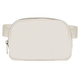 Sport Fanny Pack Unisex Waist Pouch Belt Bag Purse Chest Bag for Outdoor Sport Travel Beach Concerts Travel 20.86in-35.03in Waist Circumference with A (Option: BeltBag White)