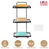 Soap Dish Soap Bar Holder Square Soap Rack Wall Mounted S Bar Shower Bathroom Self with 2 Hooks Clear Trays